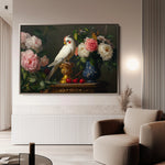 Floral 1165 Canvas Art 60 x 40 cm / Black