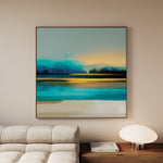Abstract 1166 Canvas Art 60 x 60 cm / Black