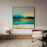 Abstract 1166 Canvas Art 60 x 60 cm / Black