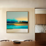 Abstract 1166 Canvas Art 60 x 60 cm / Black