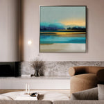 Abstract 1166 Canvas Art 60 x 60 cm / Black