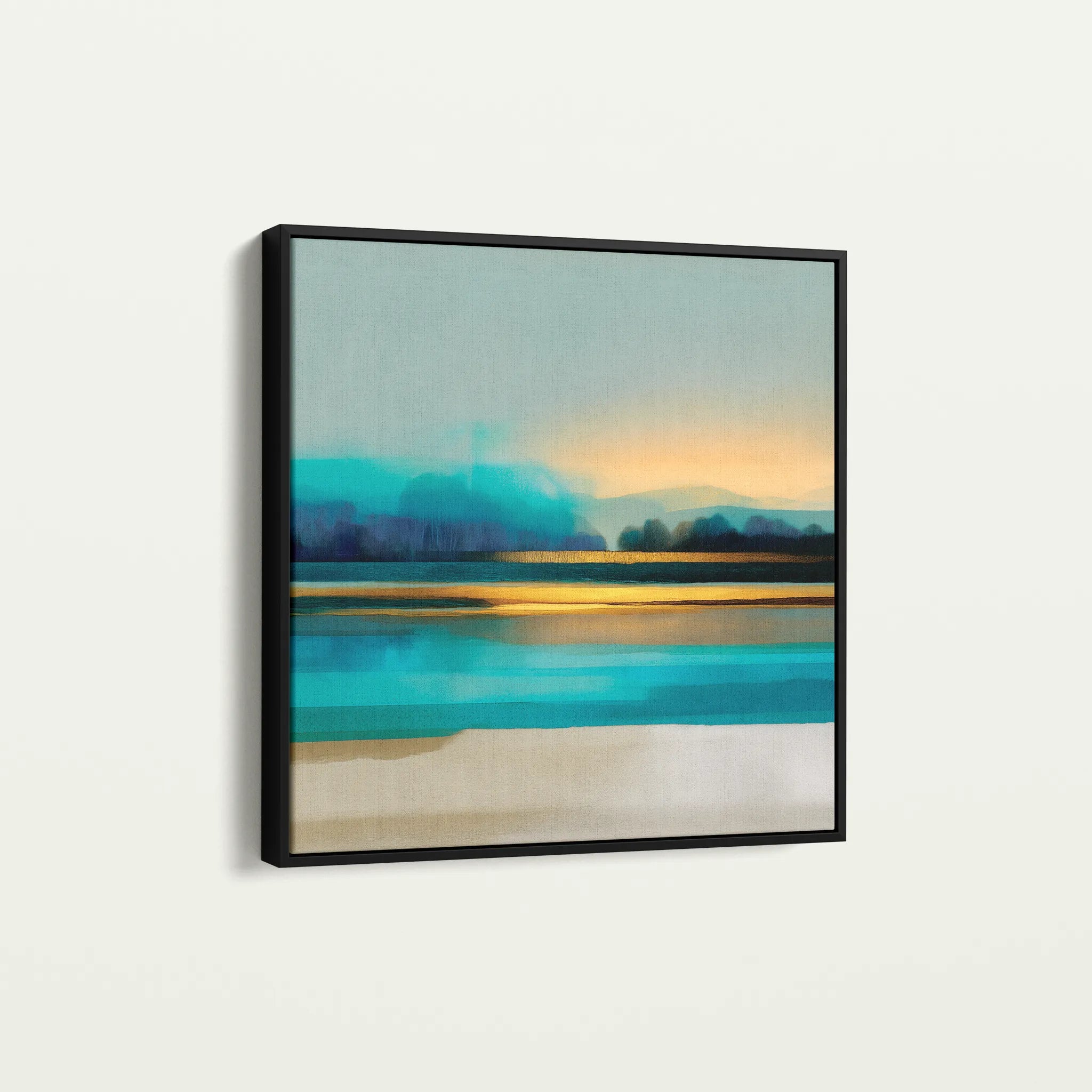 Abstract 1166 Canvas Art 60 x 60 cm / Black