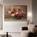 Floral 1166 Canvas Art 60 x 40 cm / Black