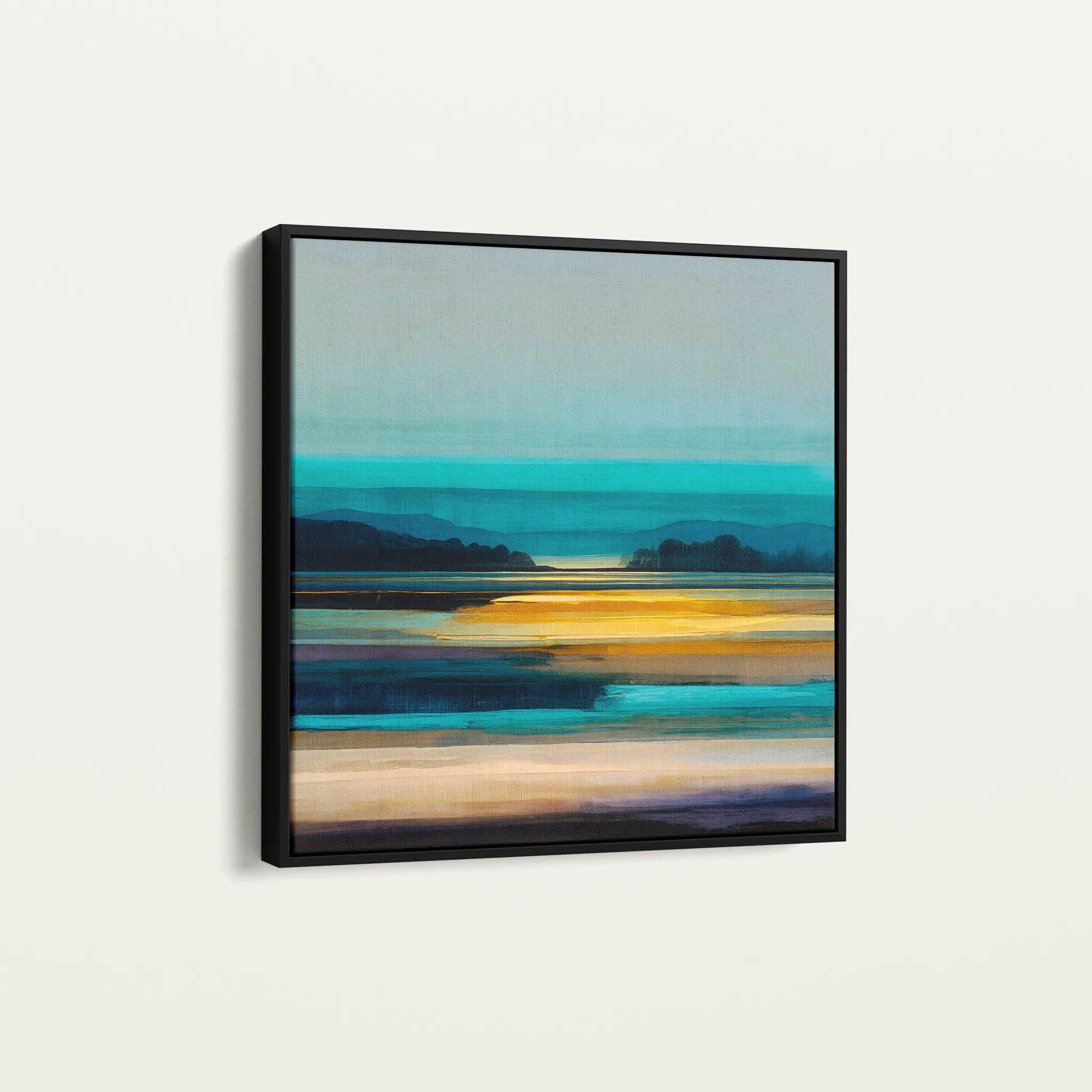 Abstract 1167 Canvas Art 60 x 60 cm / Black