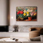Floral 1167 Canvas Art 60 x 40 cm / Black