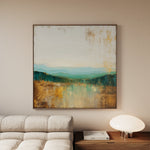 Abstract 1168 Canvas Art 60 x 60 cm / Black