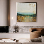 Abstract 1168 Canvas Art 60 x 60 cm / Black