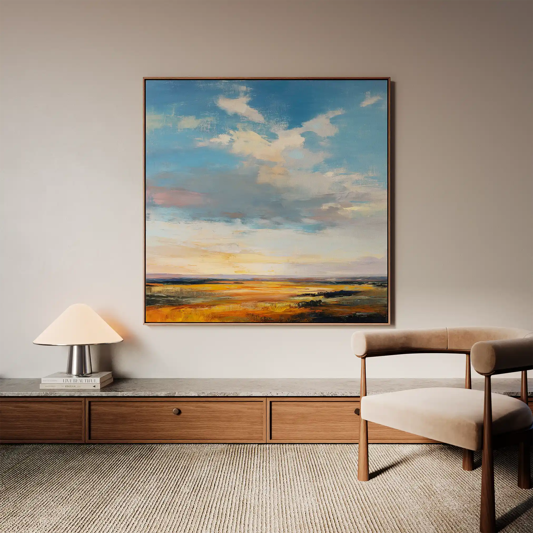 Abstract 1169 Canvas Art 60 x 60 cm / Black