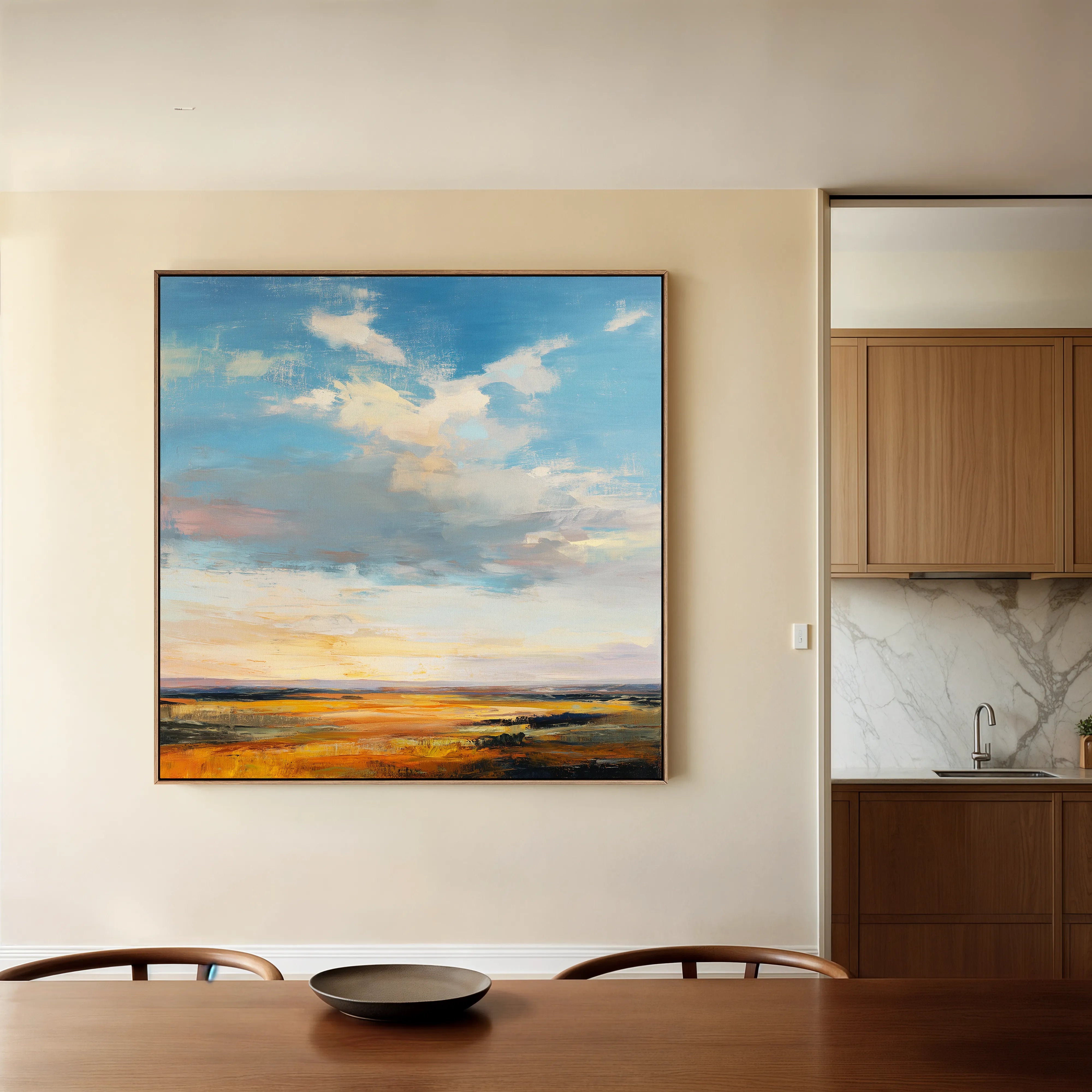 Abstract 1169 Canvas Art 60 x 60 cm / Black