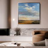Abstract 1169 Canvas Art 60 x 60 cm / Black