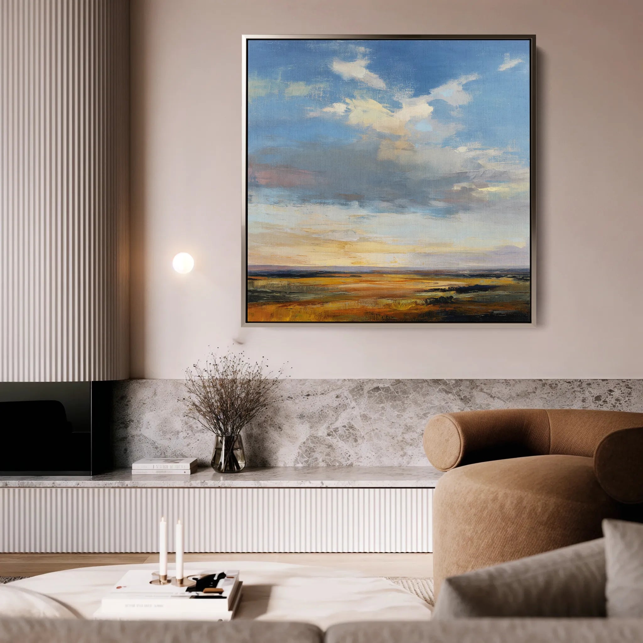 Abstract 1169 Canvas Art 60 x 60 cm / Black