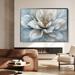Floral 117 Canvas Art 60 x 40 cm / Black