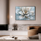 Floral 117 Canvas Art 60 x 40 cm / Black