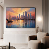 Landscape 117 Canvas Art 60 x 40 cm / Black