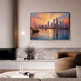 Landscape 117 Canvas Art 60 x 40 cm / Black