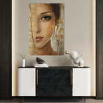 Portrait 117 Canvas Art 60 x 40 cm / Black