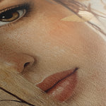 Portrait 117 Canvas Art 60 x 40 cm / Black