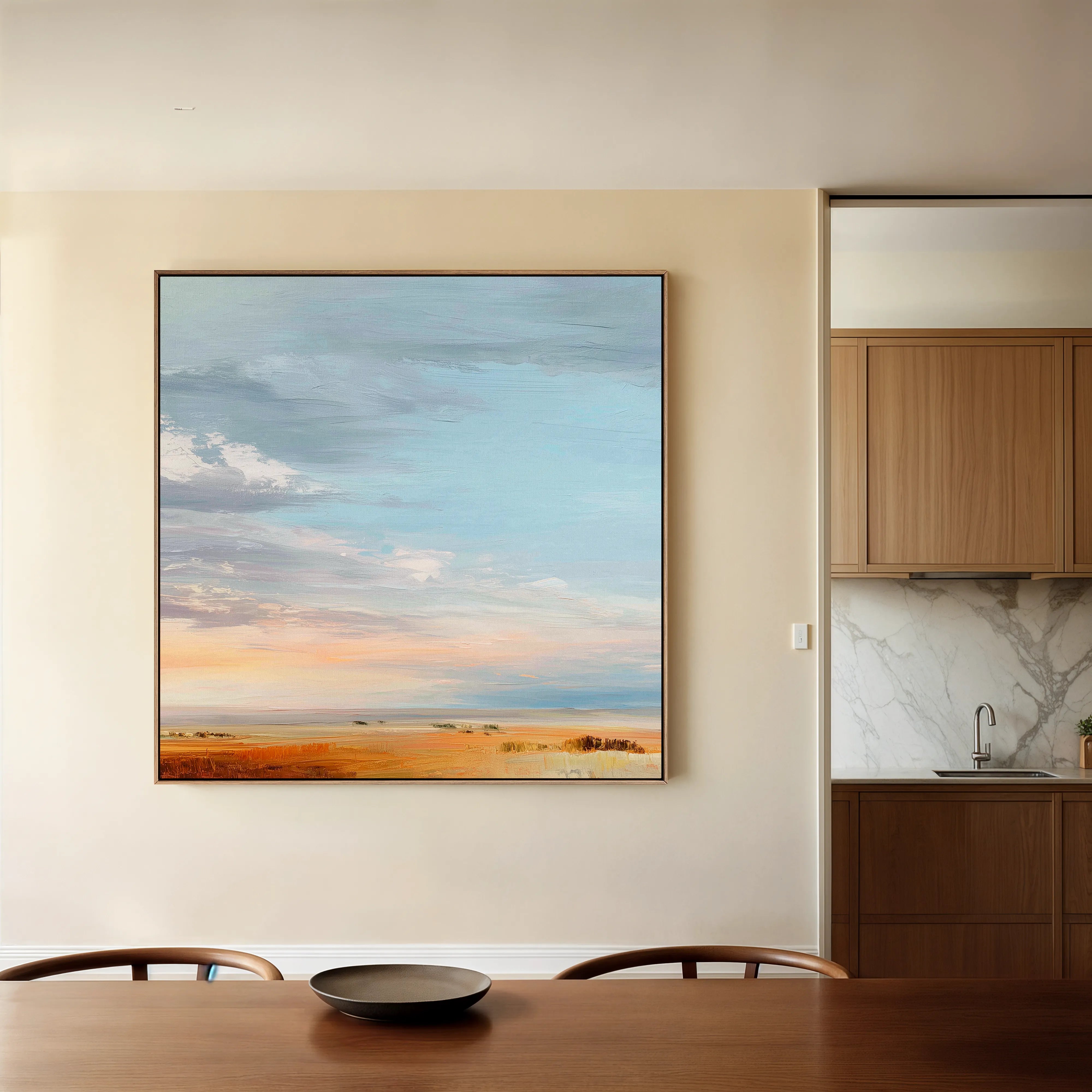 Abstract 1170 Canvas Art 60 x 60 cm / Black