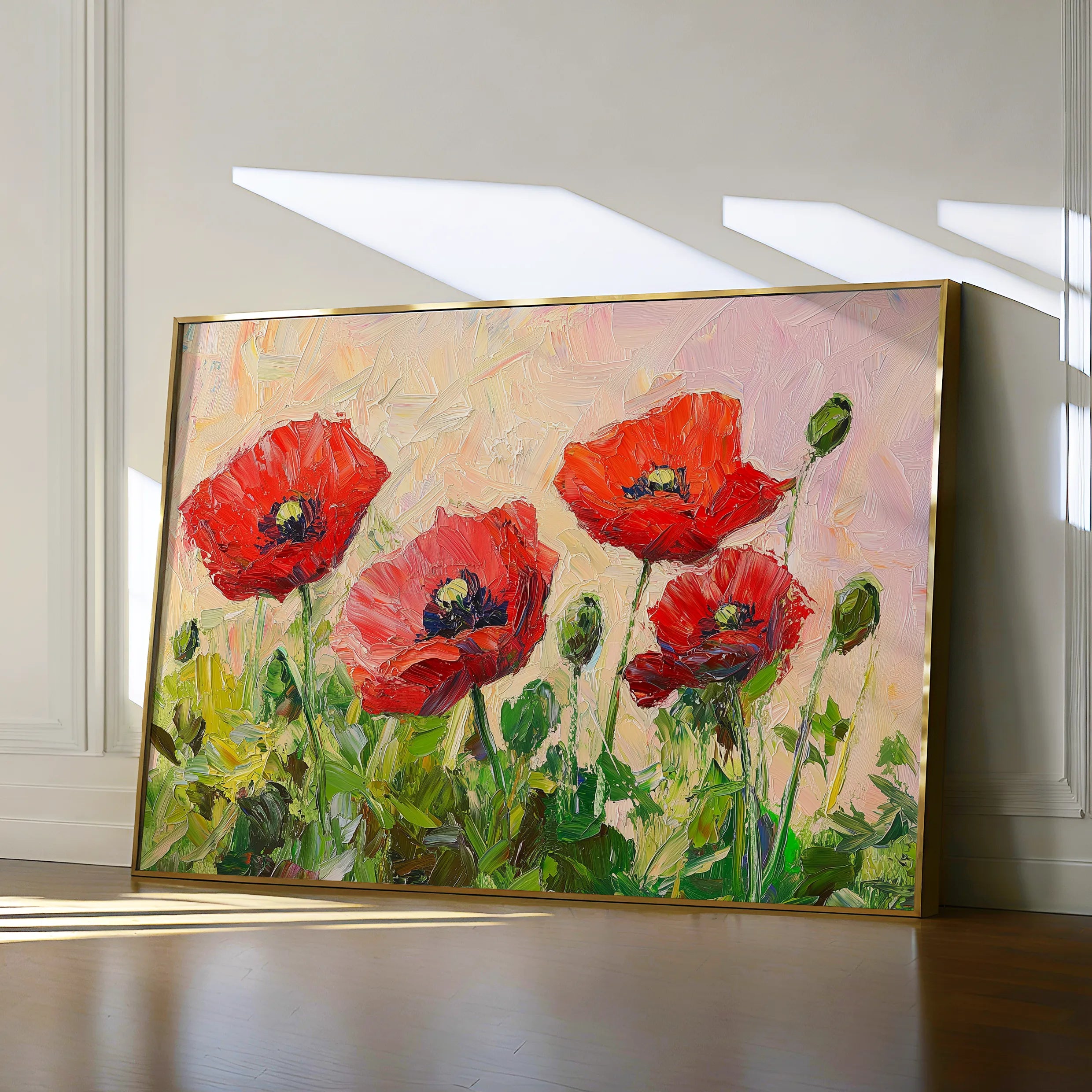 Floral 1170 Canvas Art 60 x 40 cm / Black