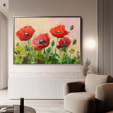Floral 1170 Canvas Art 60 x 40 cm / Black