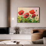 Floral 1170 Canvas Art 60 x 40 cm / Black