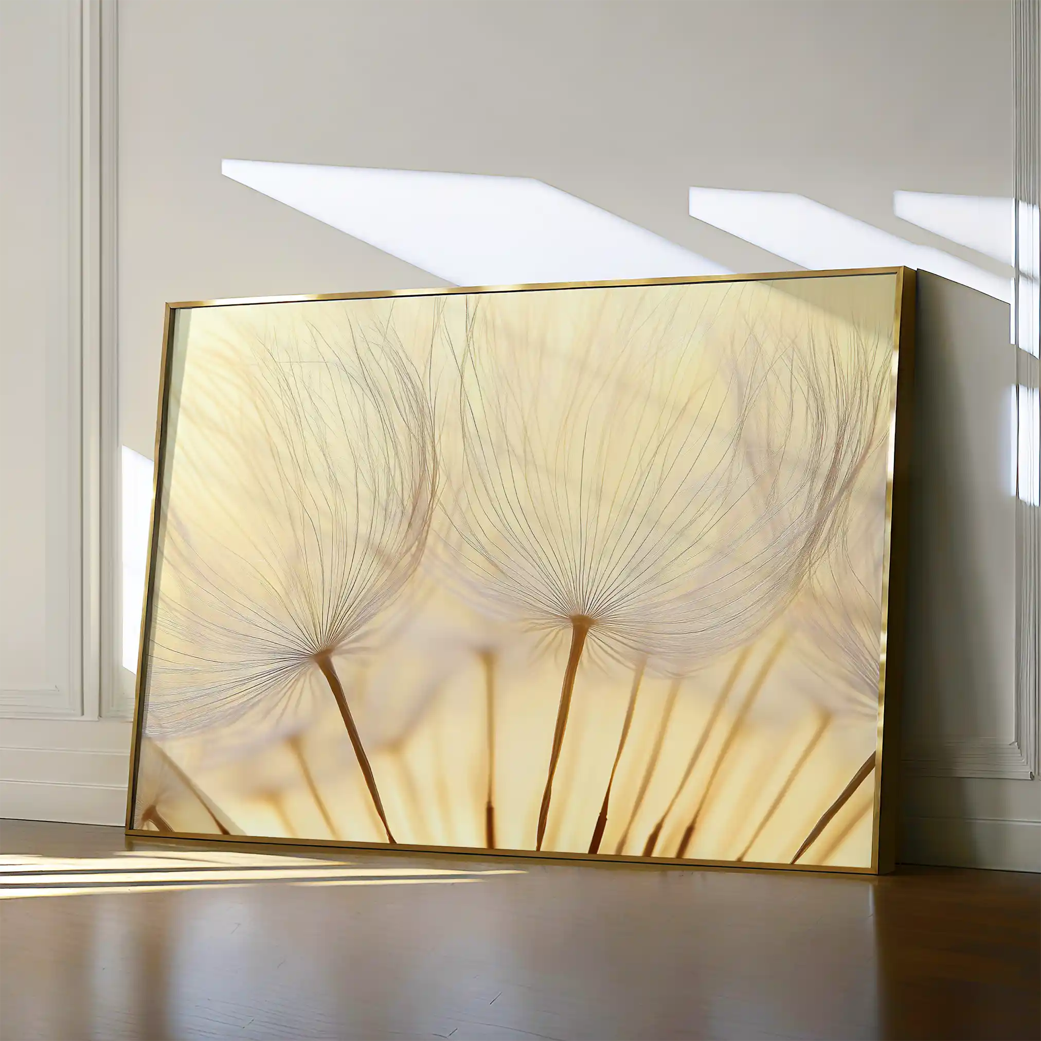 Floral 1171 Canvas Art 60 x 40 cm / Black