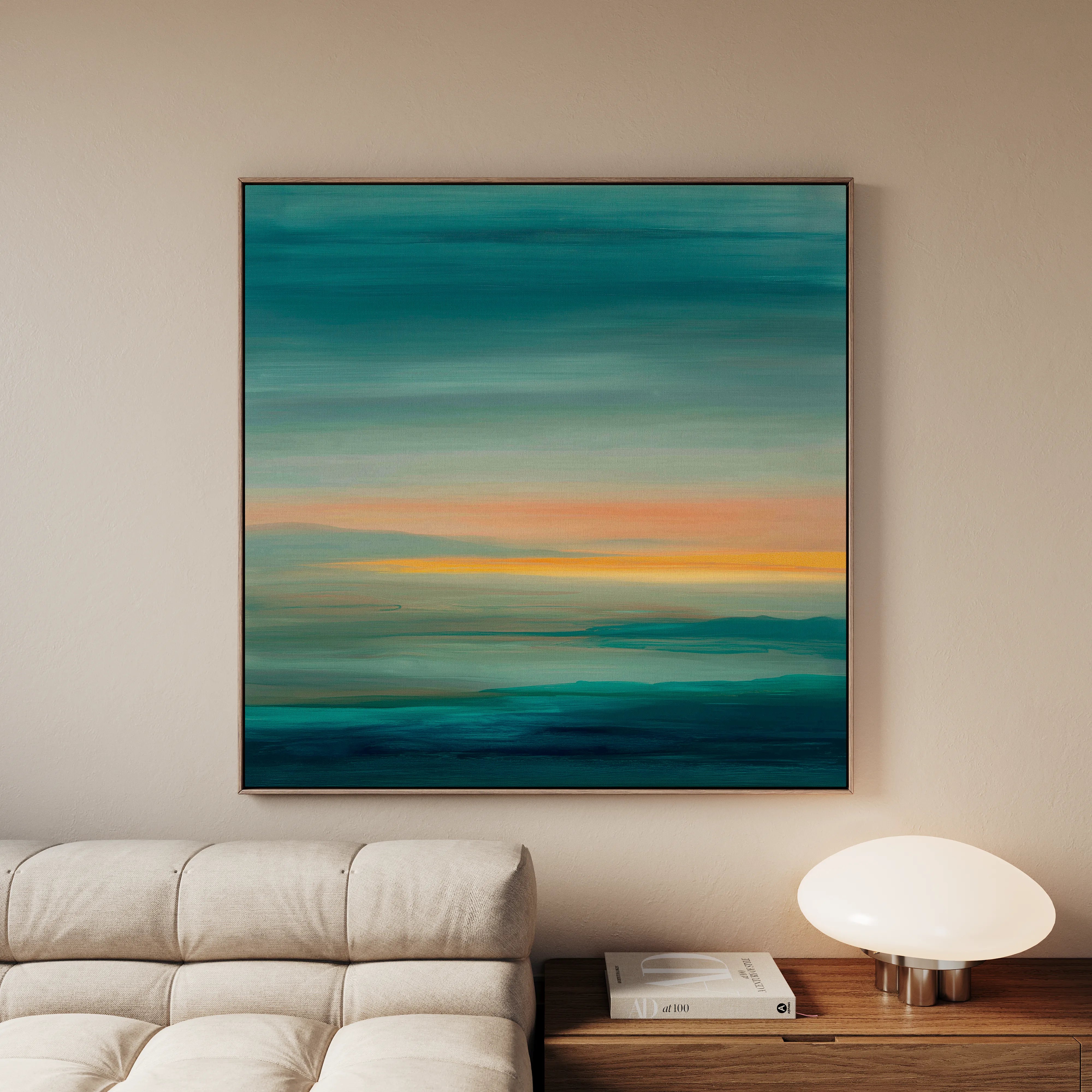 Abstract 1172 Canvas Art 60 x 60 cm / Black