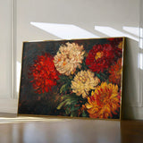 Floral 1172 Canvas Art 60 x 40 cm / Black