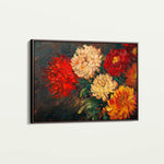 Floral 1172 Canvas Art 60 x 40 cm / Black