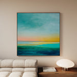 Abstract 1173 Canvas Art 60 x 60 cm / Black