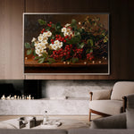Floral 1173 Canvas Art 60 x 40 cm / Black