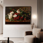 Floral 1173 Canvas Art 60 x 40 cm / Black