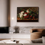 Floral 1173 Canvas Art 60 x 40 cm / Black
