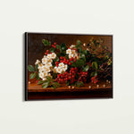 Floral 1173 Canvas Art 60 x 40 cm / Black