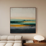 Abstract 1174 Canvas Art 60 x 60 cm / Black
