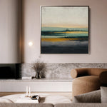 Abstract 1174 Canvas Art 60 x 60 cm / Black