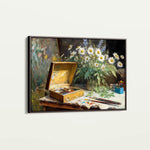 Floral 1174 Canvas Art 60 x 40 cm / Black