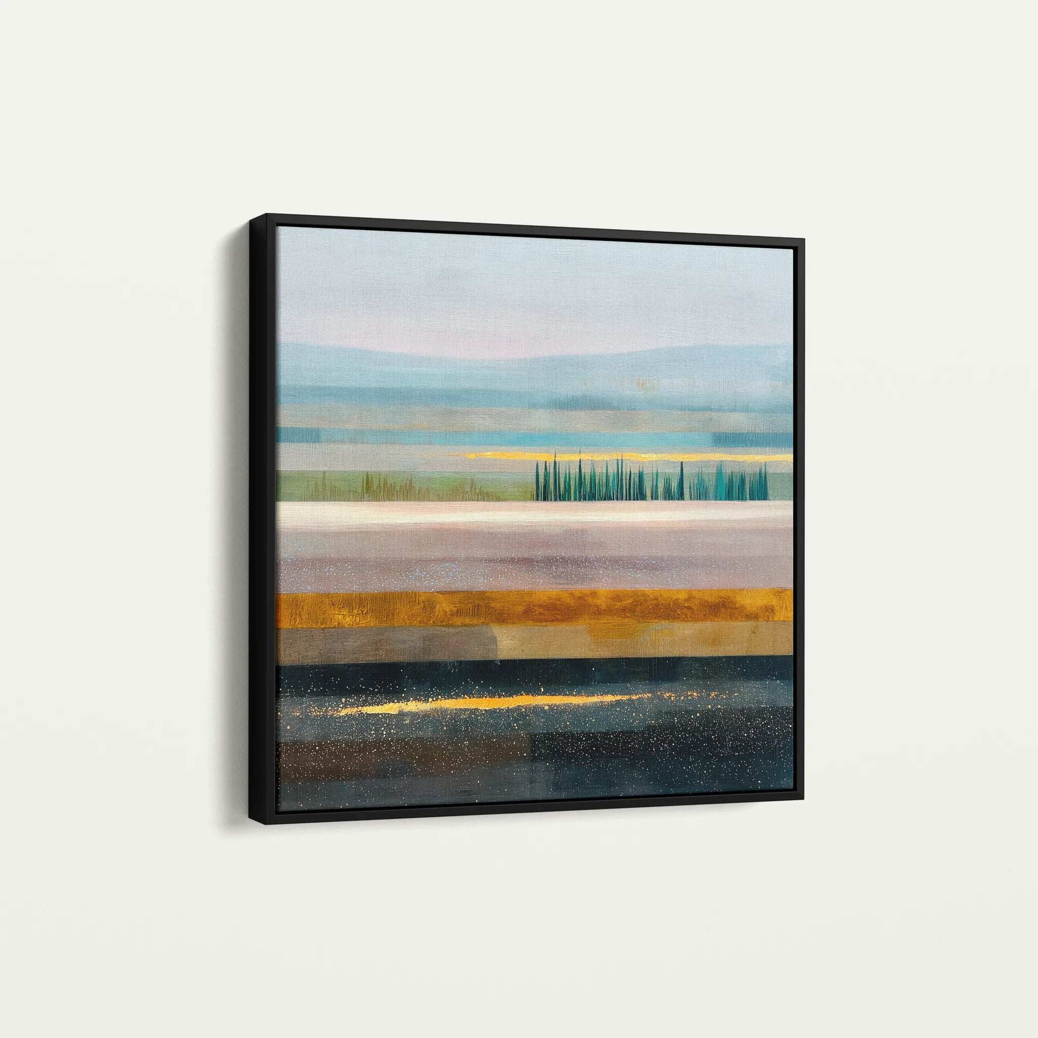 Abstract 1175 Canvas Art 60 x 60 cm / Black