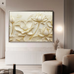 Floral 1175 Canvas Art 60 x 40 cm / Black