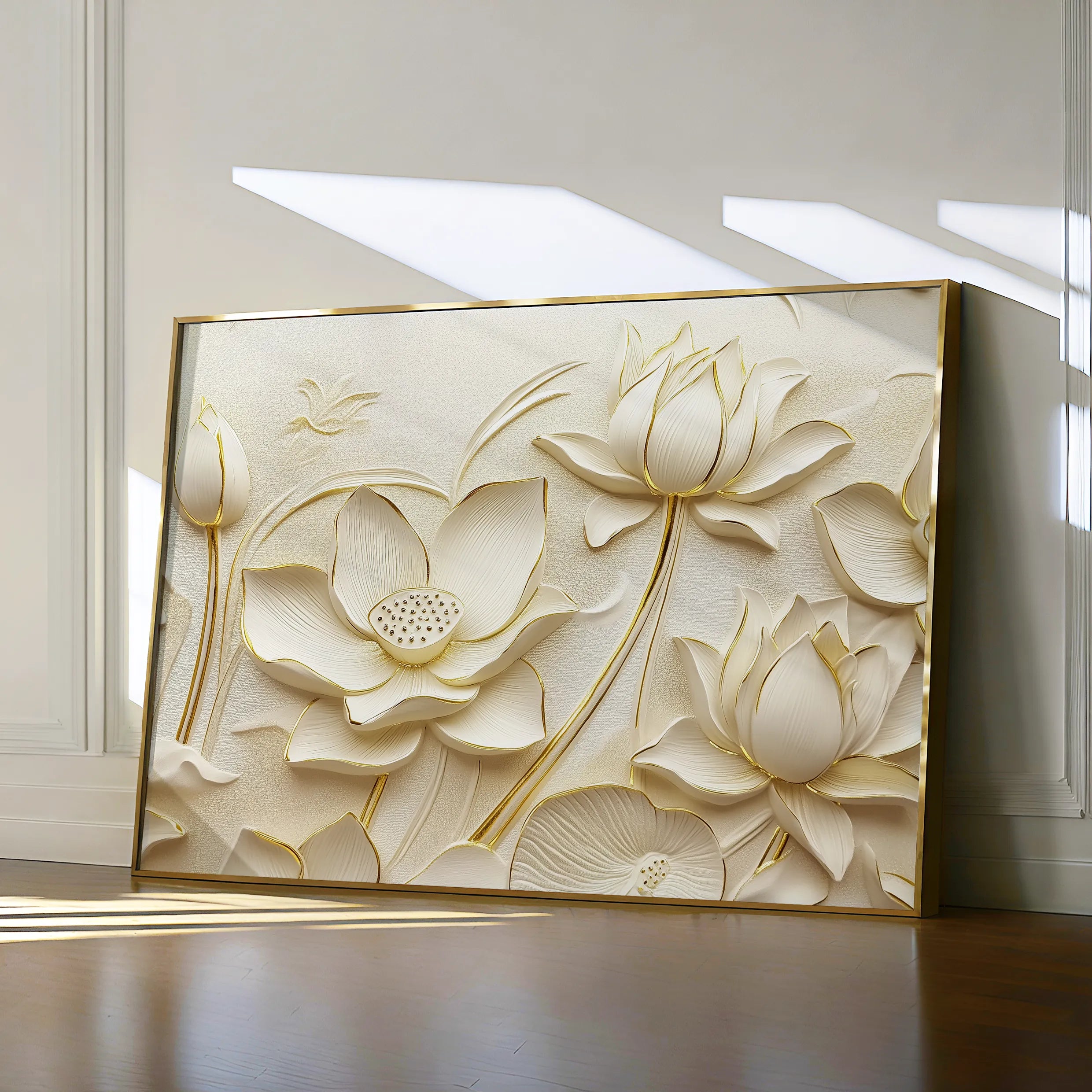 Floral 1175 Canvas Art 60 x 40 cm / Black
