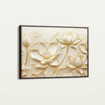 Floral 1175 Canvas Art 60 x 40 cm / Black