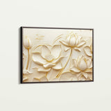 Floral 1175 Canvas Art 60 x 40 cm / Black