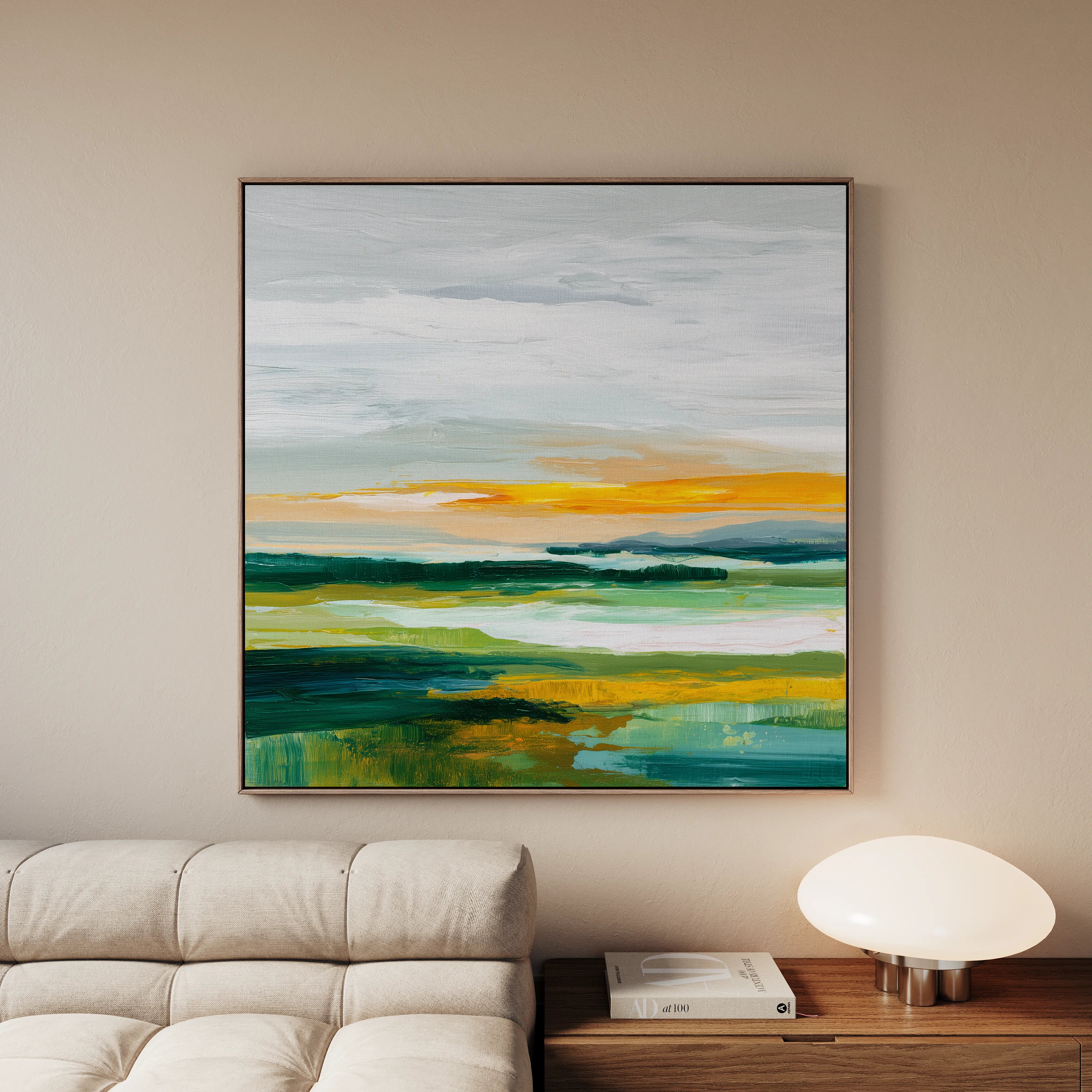 Abstract 1176 Canvas Art 60 x 60 cm / Black