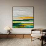 Abstract 1176 Canvas Art 60 x 60 cm / Black