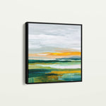 Abstract 1176 Canvas Art 60 x 60 cm / Black