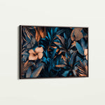 Floral 1176 Canvas Art 60 x 40 cm / Black
