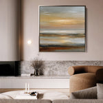 Abstract 1177 Canvas Art 60 x 60 cm / Black