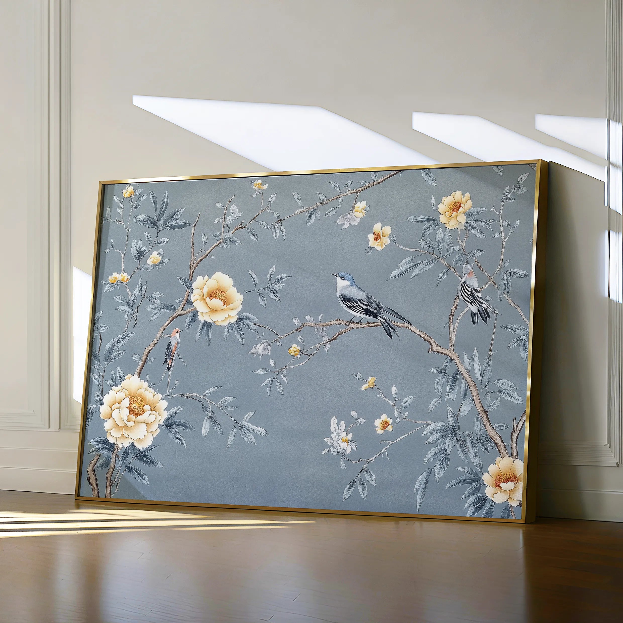Floral 1177 Canvas Art 60 x 40 cm / Black
