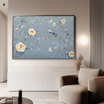 Floral 1177 Canvas Art 60 x 40 cm / Black