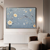 Floral 1177 Canvas Art 60 x 40 cm / Black